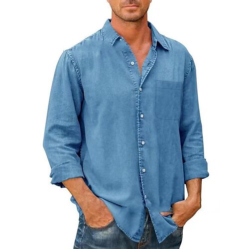 Homme Chemise en jean Chemise boutonnée Chemise décontractée Noir bleu marine Bleu manche longue Plein Col rabattu Plein Air du quotidien Bouton bas Vêtement Tenue Coton Jean Décontractées
Homme Chemise en jean Chemise boutonnée Chemise décontractée Noir bleu marine Bleu manche longue Plein Col rabattu Plein Air du quotidien Bouton bas Vêtement Tenue Coton Jean Décontractées