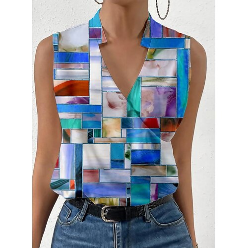 Mulheres Malha Íntima Amarelo Vermelho Azul Estampado Cashemere Listrado Imprimir Sem Manga Casual Básico Decote V Padrão Geométrico S
Mulheres Malha Íntima Amarelo Vermelho Azul Estampado Cashemere Listrado Imprimir Sem Manga Casual Básico Decote V Padrão Geométrico S