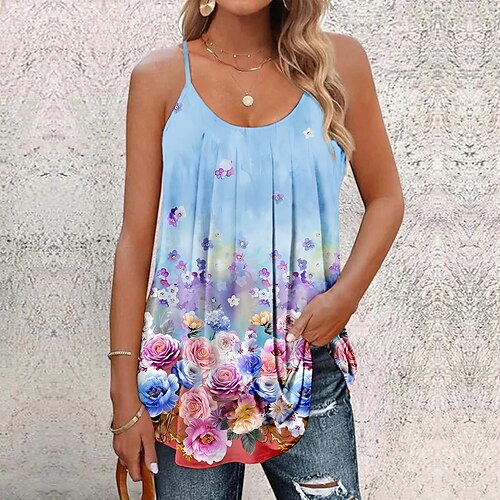 Damen Tank Top Rosa Blau Grün Blumen Bedruckt Ärmellos Casual Festtage Basic U-Ausschnitt Standard Blume S
Damen Tank Top Rosa Blau Grün Blumen Bedruckt Ärmellos Casual Festtage Basic U-Ausschnitt Standard Blume S
