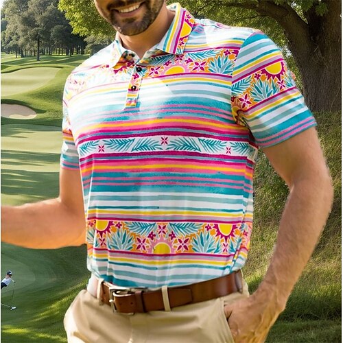 Homme Femme T-shirt POLO Polo assorti Chemise de golf Respirable Séchage rapide Evacuation de l'humidité Manche Courte Vêtements de golf Tenues familiales assorties Standard Rayure Eté Tennis Le golf
Homme Femme T-shirt POLO Polo assorti Chemise de golf Respirable Séchage rapide Evacuation de l'humidité Manche Courte Vêtements de golf Tenues familiales assorties Standard Rayure Eté Tennis Le golf