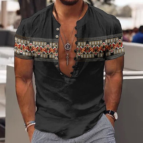 Men's Shirt Linen Shirt Graphic Prints Music Guitar Notes Collarless Red Blue Green Gray Outdoor Street Short Sleeve Print Clothing Apparel Linen Fashion Streetwear Designer Casual
Men's Shirt Linen Shirt Graphic Prints Music Guitar Notes Collarless Red Blue Green Gray Outdoor Street Short Sleeve Print Clothing Apparel Linen Fashion Streetwear Designer Casual