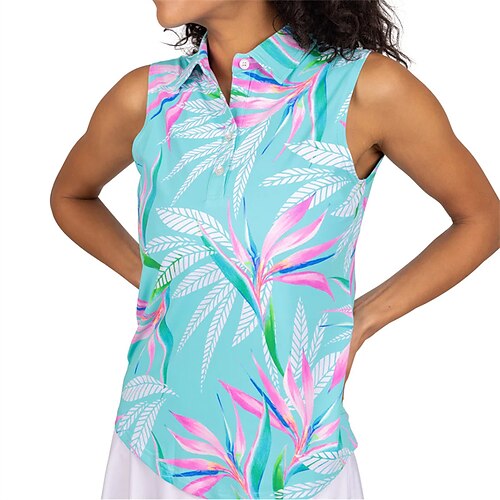 Mujer Camisas de polo Camiseta de golf ropa de golf Transpirable Secado rápido Suave Sin Mangas Camiseta Ajuste regular Floral Árboles / Hojas Impreso Verano Primavera Golf Bádminton
Mujer Camisas de polo Camiseta de golf ropa de golf Transpirable Secado rápido Suave Sin Mangas Camiseta Ajuste regular Floral Árboles / Hojas Impreso Verano Primavera Golf Bádminton