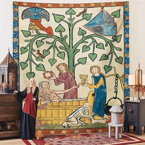 Mittelalterlicher Kodex zum Aufhängen, Wandteppich, Wandkunst, großer Wandteppich, Wanddekoration, Fotografie, Hintergrund, Decke, Vorhang, Zuhause, Schlafzimmer, Wohnzimmer, Dekoration
Mittelalterlicher Kodex zum Aufhängen, Wandteppich, Wandkunst, großer Wandteppich, Wanddekoration, Fotografie, Hintergrund, Decke, Vorhang, Zuhause, Schlafzimmer, Wohnzimmer, Dekoration