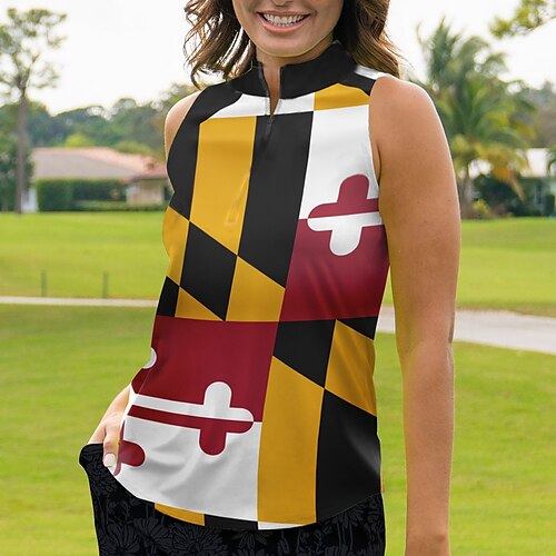Mujer Camisas de polo Camiseta de golf Transpirable Secado rápido Dispersor de humedad Sin Mangas Ropa de golf ropa de golf Ajuste regular Cremallera Cuello alto Geometría Verano Tenis Golf pepinillo
Mujer Camisas de polo Camiseta de golf Transpirable Secado rápido Dispersor de humedad Sin Mangas Ropa de golf ropa de golf Ajuste regular Cremallera Cuello alto Geometría Verano Tenis Golf pepinillo
