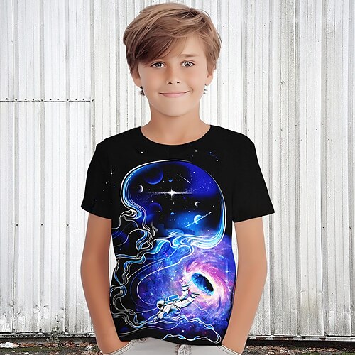 Chico Camiseta Manga Corta Camiseta Graphic Galaxia Astronauta Impresión 3D Activo Deportes Moda Poliéster Exterior Casual Diario Niños Cuello redondo 3-12 años Gráfico impreso en 3D Ajuste regular
Chico Camiseta Manga Corta Camiseta Graphic Galaxia Astronauta Impresión 3D Activo Deportes Moda Poliéster Exterior Casual Diario Niños Cuello redondo 3-12 años Gráfico impreso en 3D Ajuste regular