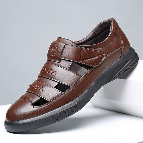 Homme Sandales Chaussures décontractées pour hommes Sandales confort Décontractées Chaussures romaines du quotidien Marche Cuir Respirable Confortable Antidérapantes Noir Marron Eté
Homme Sandales Chaussures décontractées pour hommes Sandales confort Décontractées Chaussures romaines du quotidien Marche Cuir Respirable Confortable Antidérapantes Noir Marron Eté