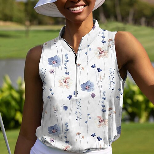 Mujer Camiseta de tenis Camiseta sin mangas de tenis Transpirable Secado rápido Suave Sin Mangas Camiseta Ajuste regular 1/4 cremallera Floral Verano Primavera Golf Bádminton
Mujer Camiseta de tenis Camiseta sin mangas de tenis Transpirable Secado rápido Suave Sin Mangas Camiseta Ajuste regular 1/4 cremallera Floral Verano Primavera Golf Bádminton