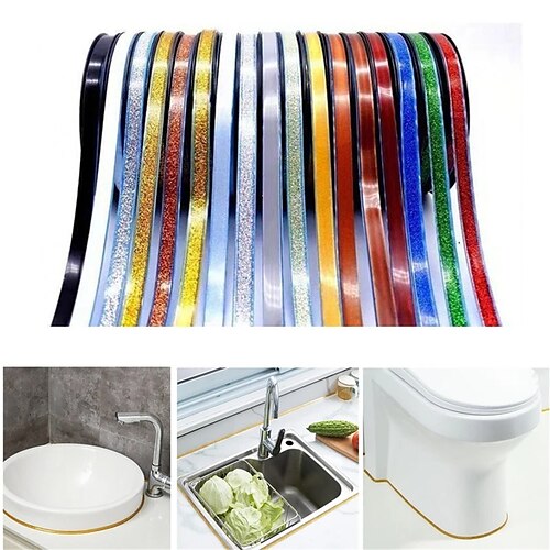 6M Self-Adhesive Ceramic Tile Gap Tape Kitchen Bathroom Mildewproof Waterproof Beautiful Seam Tape Wall Floor Gap Line Decor Strip
6M Self-Adhesive Ceramic Tile Gap Tape Kitchen Bathroom Mildewproof Waterproof Beautiful Seam Tape Wall Floor Gap Line Decor Strip