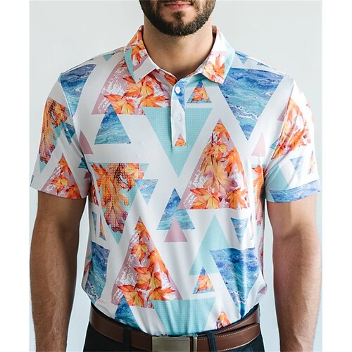 Homme T-shirt POLO Chemise de golf Polo boutonné Respirable Séchage rapide Evacuation de l'humidité Manche Courte Vêtements de golf Top Standard Géométrie Eté Tennis Le golf Pickleball
Homme T-shirt POLO Chemise de golf Polo boutonné Respirable Séchage rapide Evacuation de l'humidité Manche Courte Vêtements de golf Top Standard Géométrie Eté Tennis Le golf Pickleball