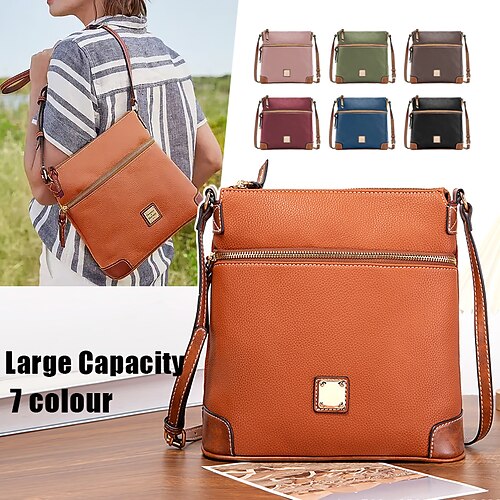 Mulheres Bolsa crossbody Bolsa de ombro Bolsa mensageiro Couro PU Compras Diário Ziper Grande Capacidade Prova-de-Água Durável Côr Sólida Bloco de cor Castanho Escuro Preto Rosa claro
Mulheres Bolsa crossbody Bolsa de ombro Bolsa mensageiro Couro PU Compras Diário Ziper Grande Capacidade Prova-de-Água Durável Côr Sólida Bloco de cor Castanho Escuro Preto Rosa claro