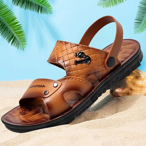 Homme Sandales Sandales plates Sandales de mode Sandales confort Décontractées Plage Extérieur Intérieur du quotidien Marche PVC Respirable Jaune Marron Eté
Homme Sandales Sandales plates Sandales de mode Sandales confort Décontractées Plage Extérieur Intérieur du quotidien Marche PVC Respirable Jaune Marron Eté