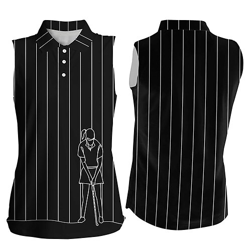Mujer Camisas de polo Camiseta de golf Polo con botones Transpirable Secado rápido Dispersor de humedad Sin Mangas Ropa de golf ropa de golf Ajuste regular Rayas Verano Tenis Golf pepinillo
Mujer Camisas de polo Camiseta de golf Polo con botones Transpirable Secado rápido Dispersor de humedad Sin Mangas Ropa de golf ropa de golf Ajuste regular Rayas Verano Tenis Golf pepinillo