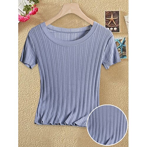 Damen Pullover Strickwaren Gerippt Stricken Loch Feste Farbe Rundhalsausschnitt Stilvoll Brautkleider schlicht Outdoor Täglich Frühling Herbst Schwarz Weiß Gelb Einheitsgröße
Damen Pullover Strickwaren Gerippt Stricken Loch Feste Farbe Rundhalsausschnitt Stilvoll Brautkleider schlicht Outdoor Täglich Frühling Herbst Schwarz Weiß Gelb Einheitsgröße