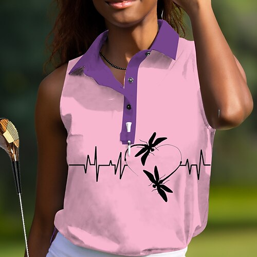 Mujer Camisas de polo Camiseta de golf Polo con botones Transpirable Secado rápido Dispersor de humedad Sin Mangas Ropa de golf ropa de golf Ajuste regular Floral Verano Tenis Golf pepinillo
Mujer Camisas de polo Camiseta de golf Polo con botones Transpirable Secado rápido Dispersor de humedad Sin Mangas Ropa de golf ropa de golf Ajuste regular Floral Verano Tenis Golf pepinillo