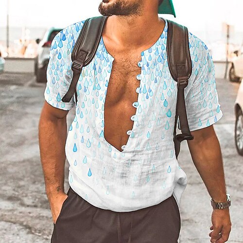 Hombre Camisa camisa de lino Estampados Sin Cuello Rosa Azul Piscina Gris Exterior Calle Manga Corta Estampado Ropa Lino Moda Ropa de calle Design Casual
Hombre Camisa camisa de lino Estampados Sin Cuello Rosa Azul Piscina Gris Exterior Calle Manga Corta Estampado Ropa Lino Moda Ropa de calle Design Casual