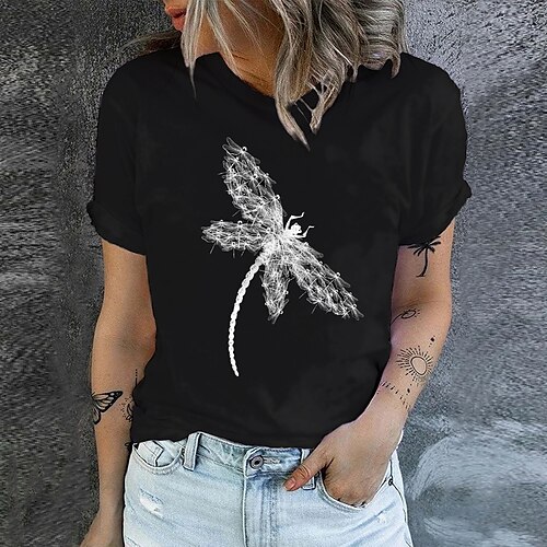Mujer Camiseta Negro Blanco Animal Estampado Manga Corta Diario Fin de semana Básico Escote Redondo Regular Pintura S
Mujer Camiseta Negro Blanco Animal Estampado Manga Corta Diario Fin de semana Básico Escote Redondo Regular Pintura S