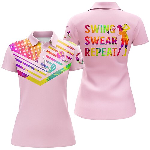 Mulheres Camisa polo de caminhada Camisa de golfe Pólo de botões Respirável Secagem Rápida Pavio Humido Manga Curta Vestuário de golfe Roupas de golfe Normal Estampado Verão Tênis Golfe Pickleball
Mulheres Camisa polo de caminhada Camisa de golfe Pólo de botões Respirável Secagem Rápida Pavio Humido Manga Curta Vestuário de golfe Roupas de golfe Normal Estampado Verão Tênis Golfe Pickleball
