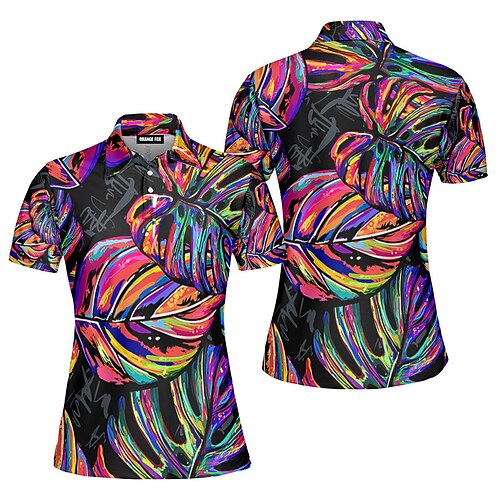 Femme T-shirt POLO Chemise de golf Polo boutonné Respirable Séchage rapide Evacuation de l'humidité Manche Courte Vêtements de golf Top Standard Floral Eté Tennis Le golf Pickleball
Femme T-shirt POLO Chemise de golf Polo boutonné Respirable Séchage rapide Evacuation de l'humidité Manche Courte Vêtements de golf Top Standard Floral Eté Tennis Le golf Pickleball