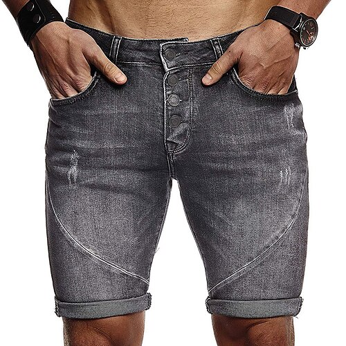 Hombre Pantalón corto Shorts de mezclilla Shorts de jean Bolsillo Plano Comodidad Transpirable Exterior Diario Noche Moda Casual Negro
Hombre Pantalón corto Shorts de mezclilla Shorts de jean Bolsillo Plano Comodidad Transpirable Exterior Diario Noche Moda Casual Negro
