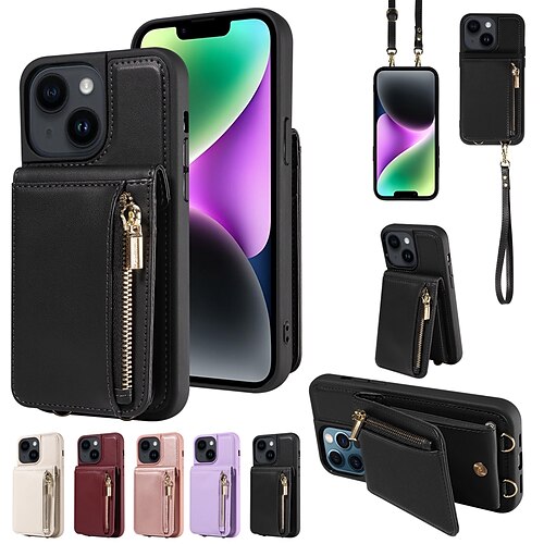 téléphone Coque Pour Apple iPhone 15 Pro Max Plus 14 13 12 11 X XR XS 8 7 Sac à main Portefeuille fermeture Éclair Antivol avec bandoulière amovible TPU faux cuir
téléphone Coque Pour Apple iPhone 15 Pro Max Plus 14 13 12 11 X XR XS 8 7 Sac à main Portefeuille fermeture Éclair Antivol avec bandoulière amovible TPU faux cuir