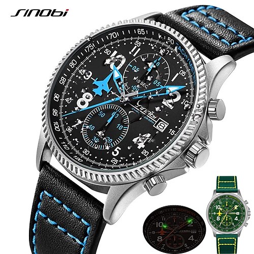 SINOBI Masculino Relógios de Quartzo Luxo Mostrador Grande Moda Negócio Luminoso Calendário IMPERMEÁVEL Couro Assista
SINOBI Masculino Relógios de Quartzo Luxo Mostrador Grande Moda Negócio Luminoso Calendário IMPERMEÁVEL Couro Assista