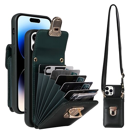 telefone Capinha Para Apple Bolsa Bolsa Capa para Cartão Wallet iPhone 14 Pro Max Plus 13 12 11 X XR XS 8 7 com alça transversal removível Slots de suporte de cartão Pata de Apoio Cor Sólida TPU
telefone Capinha Para Apple Bolsa Bolsa Capa para Cartão Wallet iPhone 14 Pro Max Plus 13 12 11 X XR XS 8 7 com alça transversal removível Slots de suporte de cartão Pata de Apoio Cor Sólida TPU