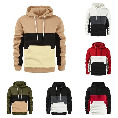 Homens Moletom Estacionar Preto e Branco Preto Branco Verde Tropa Vermelho Com Capuz Bloco de cor Patchwork Bolsos Desportos e Ar livre Diário Esportes Roupa de rua Casual Esportivo Outono inverno
Homens Moletom Estacionar Preto e Branco Preto Branco Verde Tropa Vermelho Com Capuz Bloco de cor Patchwork Bolsos Desportos e Ar livre Diário Esportes Roupa de rua Casual Esportivo Outono inverno
