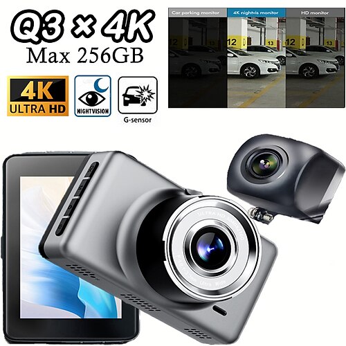 Q3 2160P Neues Design / Booten Sie die automatische Aufnahme / Digital-Zoom Auto dvr 170 Grad Weiter Winkel 3 Zoll IPS Autokamera mit Wifi / Nachtsicht / G-Sensor Auto-Recorder
Q3 2160P Neues Design / Booten Sie die automatische Aufnahme / Digital-Zoom Auto dvr 170 Grad Weiter Winkel 3 Zoll IPS Autokamera mit Wifi / Nachtsicht / G-Sensor Auto-Recorder