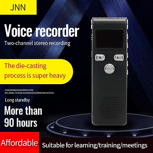 Digital Voice Recorder X18 English Portable Digital Voice Recorder Built in out Speaker Voice Activated Recorder with Noise Reduction Voice Recorder Pen for Business Speech Meeting Learning Lectures
Digital Voice Recorder X18 English Portable Digital Voice Recorder Built in out Speaker Voice Activated Recorder with Noise Reduction Voice Recorder Pen for Business Speech Meeting Learning Lectures