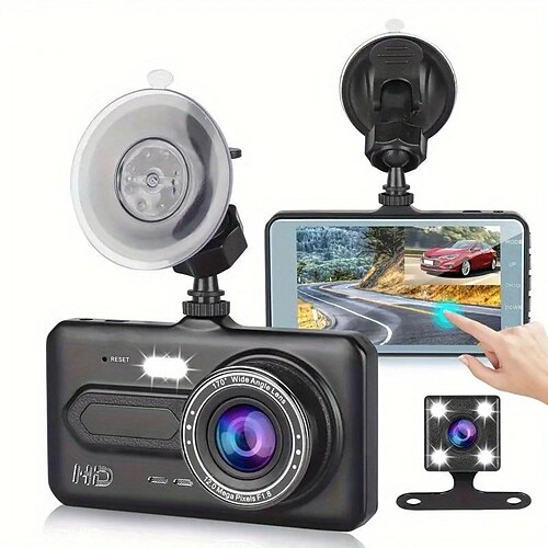 Dashcam, Vorder- und Rückkamera, Auto-Videorecorder, Fahrzeug-Blackbox für Full-HD-1080p-Nachtsicht-Fahrer-Recorder
Dashcam, Vorder- und Rückkamera, Auto-Videorecorder, Fahrzeug-Blackbox für Full-HD-1080p-Nachtsicht-Fahrer-Recorder
