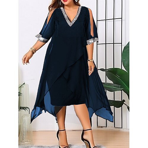 femme grande taille courbe une ligne robe imprimé col en v ruché manches courtes printemps été basique décontracté courte mini robe quotidien week-end robe / maille
femme grande taille courbe une ligne robe imprimé col en v ruché manches courtes printemps été basique décontracté courte mini robe quotidien week-end robe / maille