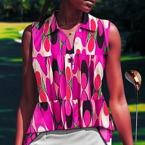 Mujer Camisas de polo Camiseta de golf Polo con botones Transpirable Secado rápido Dispersor de humedad Sin Mangas Ropa de golf ropa de golf Ajuste regular Floral Verano Tenis Golf pepinillo
Mujer Camisas de polo Camiseta de golf Polo con botones Transpirable Secado rápido Dispersor de humedad Sin Mangas Ropa de golf ropa de golf Ajuste regular Floral Verano Tenis Golf pepinillo