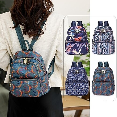 Mujer mochila Mini mochila Diario Estampado Floral Nailon Ligero Cremallera Azul Piscina Naranja Azul Oscuro
Mujer mochila Mini mochila Diario Estampado Floral Nailon Ligero Cremallera Azul Piscina Naranja Azul Oscuro