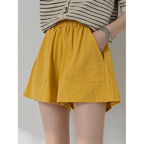 Femme Short Coton et lin Jaune Vert Vêtement de rue Décontractées Plein Air du quotidien Usage quotidien Poche Court Confort Plein M L XL 2XL XXXL
Femme Short Coton et lin Jaune Vert Vêtement de rue Décontractées Plein Air du quotidien Usage quotidien Poche Court Confort Plein M L XL 2XL XXXL