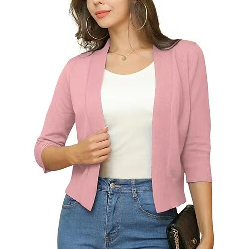Gilet Cardigan Maille Femme A côtes Tricoter Découpé énorme Couleur unie Col V mode Décontractées Extérieur du quotidien Manches 3/4 Eté Automne Noir Blanche S M L
Gilet Cardigan Maille Femme A côtes Tricoter Découpé énorme Couleur unie Col V mode Décontractées Extérieur du quotidien Manches 3/4 Eté Automne Noir Blanche S M L