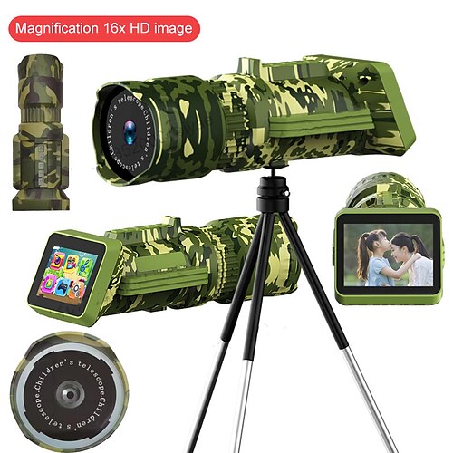 WY001 16 X 30 mm Télescope monoculaire Portable Haute Définition dengan tripod Observation des oiseaux Chasse Camping Voyages Paysages de la faune
WY001 16 X 30 mm Télescope monoculaire Portable Haute Définition dengan tripod Observation des oiseaux Chasse Camping Voyages Paysages de la faune