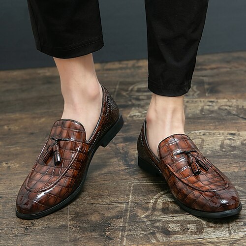 Herren Loafer Slip On Komfort-Müßiggänger Quasten Schuhe Übergrössen Geschäftlich Brautkleider schlicht Britisch Täglich Büro Karriere PU Atmungsaktiv Komfortabel Schwarz Braun Frühling Herbst
Herren Loafer Slip On Komfort-Müßiggänger Quasten Schuhe Übergrössen Geschäftlich Brautkleider schlicht Britisch Täglich Büro Karriere PU Atmungsaktiv Komfortabel Schwarz Braun Frühling Herbst