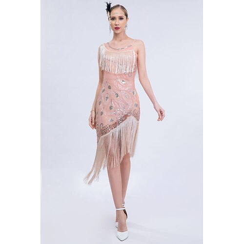 Retro Vintage Brüllen 20s 1920s Flapper Kleid Der große Gatsby Damen Pailletten Quaste Cosplay Kostüm Maskerade Party / Abend Kleid
Retro Vintage Brüllen 20s 1920s Flapper Kleid Der große Gatsby Damen Pailletten Quaste Cosplay Kostüm Maskerade Party / Abend Kleid