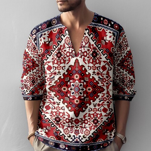 Homme Chemise Chemise Lin Imprimés Photos Rétro Vintage Géométrie Mao Bleu vert Rouge Bleu Vert Gris Extérieur Plein Air manche longue Imprimer Vêtement Tenue Lin Mode Vêtement de rue Design
Homme Chemise Chemise Lin Imprimés Photos Rétro Vintage Géométrie Mao Bleu vert Rouge Bleu Vert Gris Extérieur Plein Air manche longue Imprimer Vêtement Tenue Lin Mode Vêtement de rue Design