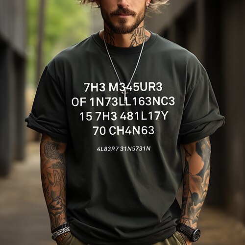 Homme T shirt Tee Chemise en coton T-shirt Graphique Style décontracté Style classique Graphic Lettre Col Ras du Cou Vêtement Tenue Extérieur Plein Air Manche Courte Imprimer 100% Coton Mode Design
Homme T shirt Tee Chemise en coton T-shirt Graphique Style décontracté Style classique Graphic Lettre Col Ras du Cou Vêtement Tenue Extérieur Plein Air Manche Courte Imprimer 100% Coton Mode Design