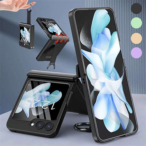 téléphone Coque Pour Samsung Galaxy Retournement Z 5 Coque Arriere Portable Avec Support et protecteur d'écran Couleur unie Verre Trempé PC
téléphone Coque Pour Samsung Galaxy Retournement Z 5 Coque Arriere Portable Avec Support et protecteur d'écran Couleur unie Verre Trempé PC