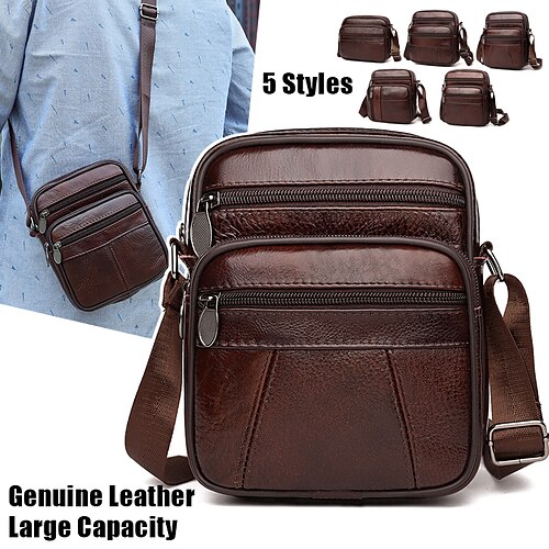 Men's Crossbody Bag Shoulder Bag Messenger Bag Cowhide Outdoor Daily Zipper Large Capacity Waterproof Lightweight Solid Color 0510 style four 0510 style two 0510 style five
Men's Crossbody Bag Shoulder Bag Messenger Bag Cowhide Outdoor Daily Zipper Large Capacity Waterproof Lightweight Solid Color 0510 style four 0510 style two 0510 style five