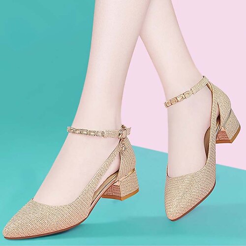 Mujer Tacones Sandalias Zapatos Confort Sandalias de tacón Boda Fiesta Diario Verano Pedrería Tacón Cuadrado Dedo Puntiagudo Moda Sensual Minimalismo PU Mocasín Color sólido Negro Dorado
Mujer Tacones Sandalias Zapatos Confort Sandalias de tacón Boda Fiesta Diario Verano Pedrería Tacón Cuadrado Dedo Puntiagudo Moda Sensual Minimalismo PU Mocasín Color sólido Negro Dorado