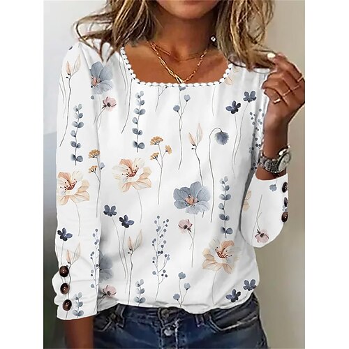 Damen T Shirt Weiß Gelb Rosa Blumen Bedruckt Langarm Festtage Wochenende Basic Quadratischer Ausschnitt Standard Blume Farbe S
Damen T Shirt Weiß Gelb Rosa Blumen Bedruckt Langarm Festtage Wochenende Basic Quadratischer Ausschnitt Standard Blume Farbe S