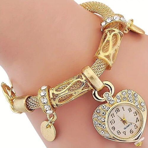 strass décor quartz bracelet montre coeur pointeur creux manchette bracelet robe montre
strass décor quartz bracelet montre coeur pointeur creux manchette bracelet robe montre