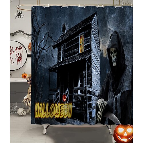 Rideau de douche avec crochets halloween décor de salle de bain ensemble de rideau de douche en tissu imperméable avec 12 crochets en plastique
Rideau de douche avec crochets halloween décor de salle de bain ensemble de rideau de douche en tissu imperméable avec 12 crochets en plastique