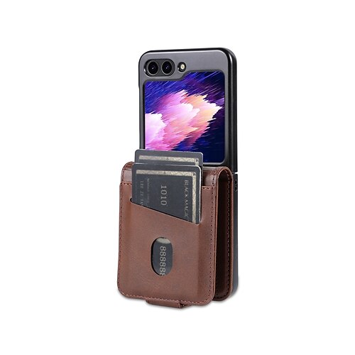 Phone Case For Samsung Galaxy Z Flip 5 Z Flip 4 Z Flip 3 Leather Flip Magnetic With Card Holder Solid Colored PC PU Leather
Phone Case For Samsung Galaxy Z Flip 5 Z Flip 4 Z Flip 3 Leather Flip Magnetic With Card Holder Solid Colored PC PU Leather