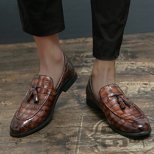 Herren Loafer Slip On Komfort-Müßiggänger Quasten Schuhe Übergrössen Geschäftlich Brautkleider schlicht Britisch Täglich Büro Karriere PU Atmungsaktiv Komfortabel Schwarz Braun Frühling Herbst
Herren Loafer Slip On Komfort-Müßiggänger Quasten Schuhe Übergrössen Geschäftlich Brautkleider schlicht Britisch Täglich Büro Karriere PU Atmungsaktiv Komfortabel Schwarz Braun Frühling Herbst