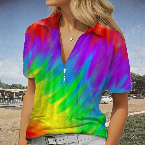 Mujer Camisas de polo Camiseta de golf Transpirable Secado rápido Dispersor de humedad Manga Corta Ropa de golf ropa de golf Ajuste regular Escote en V Impreso Verano Tenis Golf pepinillo
Mujer Camisas de polo Camiseta de golf Transpirable Secado rápido Dispersor de humedad Manga Corta Ropa de golf ropa de golf Ajuste regular Escote en V Impreso Verano Tenis Golf pepinillo