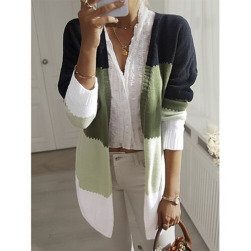 Damen Strickjacke Strickwaren Gerippt Stricken Patchwork Farbblock V Ausschnitt Stilvoll Brautkleider schlicht Outdoor Täglich Sommer Herbst Grün Khaki S
Damen Strickjacke Strickwaren Gerippt Stricken Patchwork Farbblock V Ausschnitt Stilvoll Brautkleider schlicht Outdoor Täglich Sommer Herbst Grün Khaki S